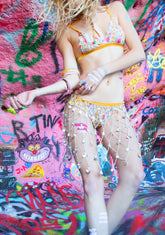 Lace Tropics Flutter Panties