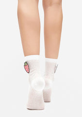 Summer Harvest Strawberry Patch Socks
