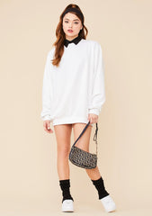Easy Going Mini Sweatshirt Dress