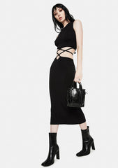 Fade To Black Midi Skirt Set
