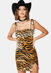 Gold Tiger Verso Mini Dress