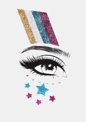 Rainbow Unicorn Face Stickers