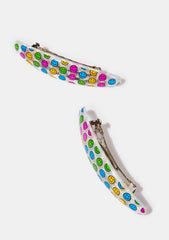 Smiley Face Hair Clip Set