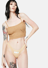 F Off Lace Thong