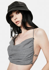 Born To Be Wild Houndstooth Crop Top
