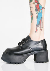 Midnight High School Hellcat Chunky Platforms