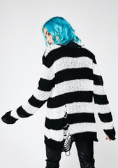 Icy Lost Cause Striped Sweater