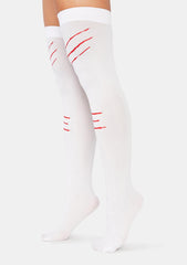 Scratch N' Split Thigh Highs