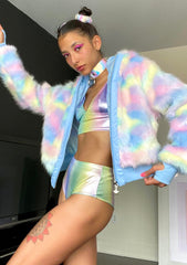 Welcome To Wonderland Faux Fur Jacket