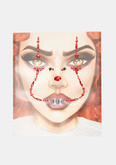 Scared Straight Clown Adhesive Face Jewels
