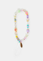 Pink Citrus Beaded Phone Strap