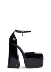 Diamonds Patent Leather Heels