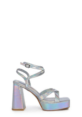 Mirror Image Block Heels