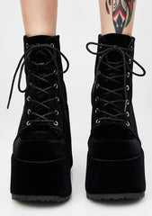 Camel-203 Platform Ankle Boots