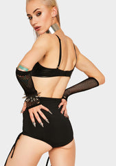 Dainty Domme Lace Up Shorts