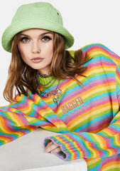 Glow Up Rainbow Knit Sweater