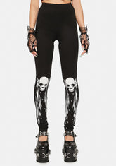 Skull Knee Leggings
