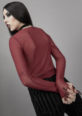 Blood Moon Rising Mesh Top