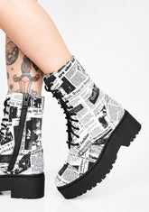 Breaking News Combat Boots