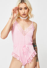 Sweet Cream Lace Romper