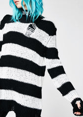 Icy Lost Cause Striped Sweater
