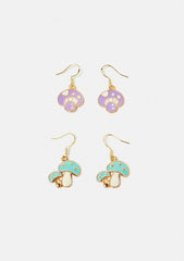 Get Lucky Mushroom Earring Set