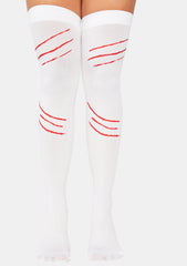 Scratch N' Split Thigh Highs
