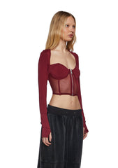 three|dark red