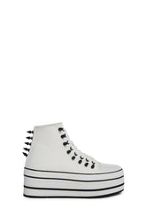 Elevation Spike Platform Sneakers - White