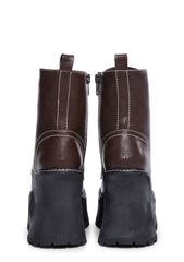 Chocolate Animal Behavior Platform Boots