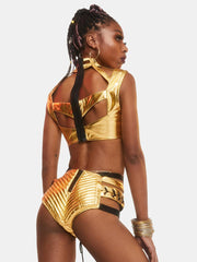 Golden Rude Awakening Lace-Up Shorts