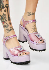 Butterfly Behavior Platform Sandals