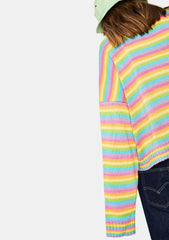Glow Up Rainbow Knit Sweater