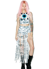 Storm Cloudz Fringed Shorts