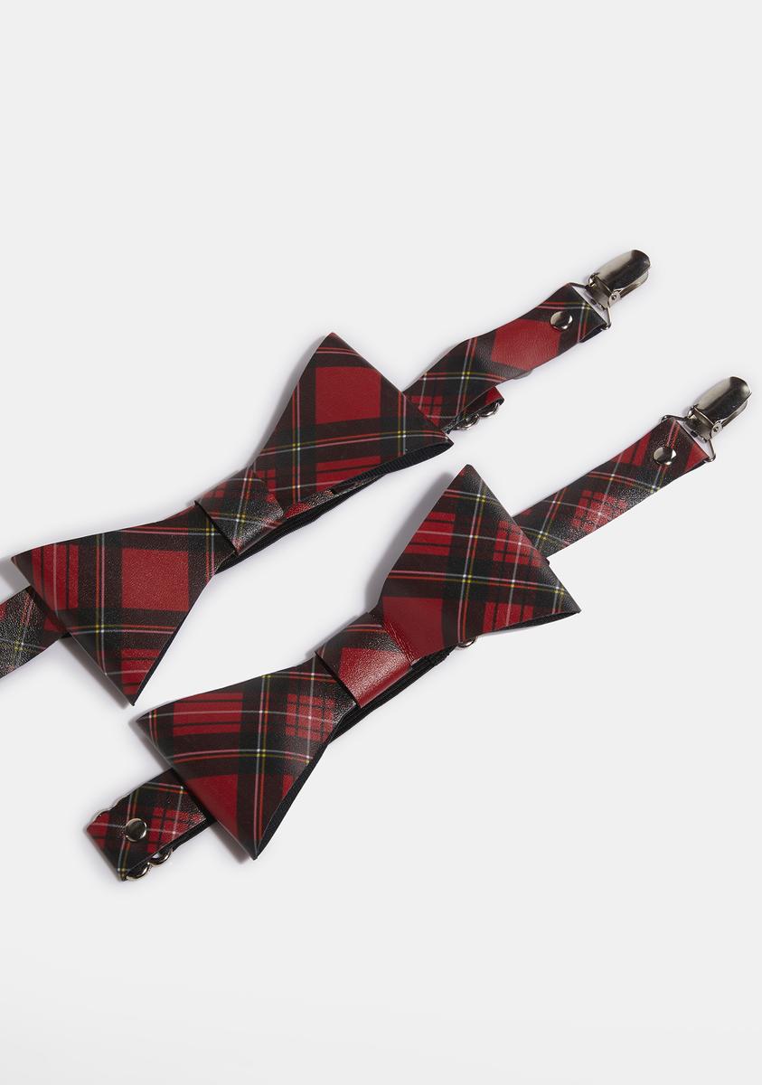 Red Plaid Garters