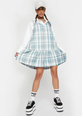 Plaid Pinafore Dress
