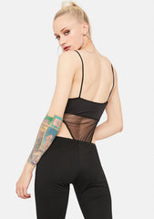 Give Me Time Paneled Mesh Bodysuit
