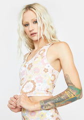 Autumn Floral Ruby Top