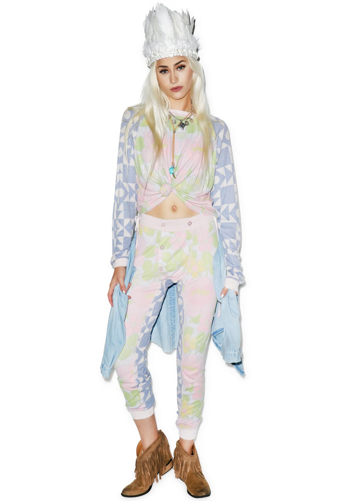 Italian Mosaic Campfire Leggings