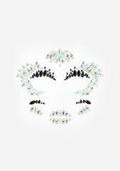 Skull Iridescent Face Jewels