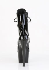 Adore-1020 Platform Ankle Steel Toe Boots-Black