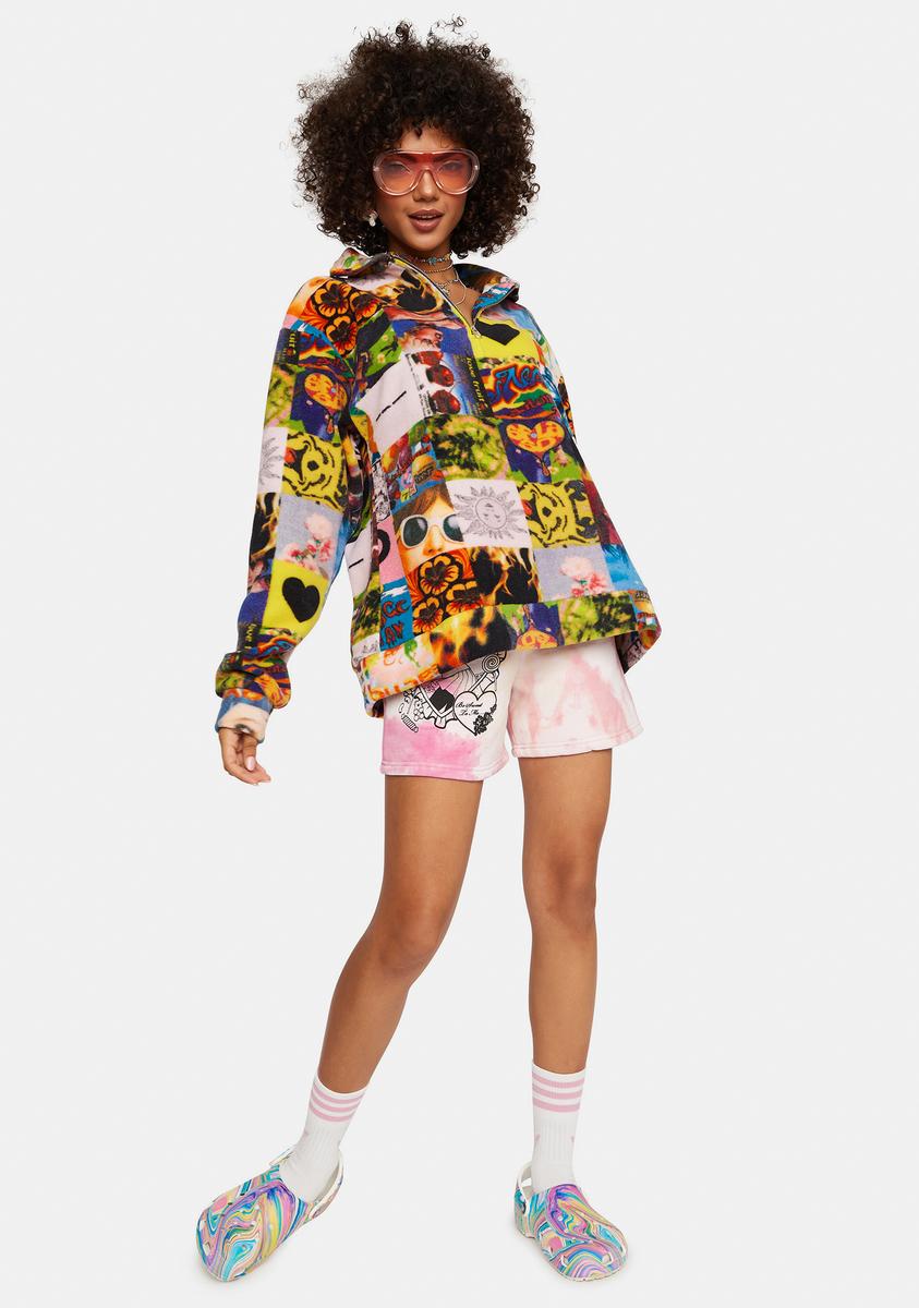 Collage Fleece Zip Up