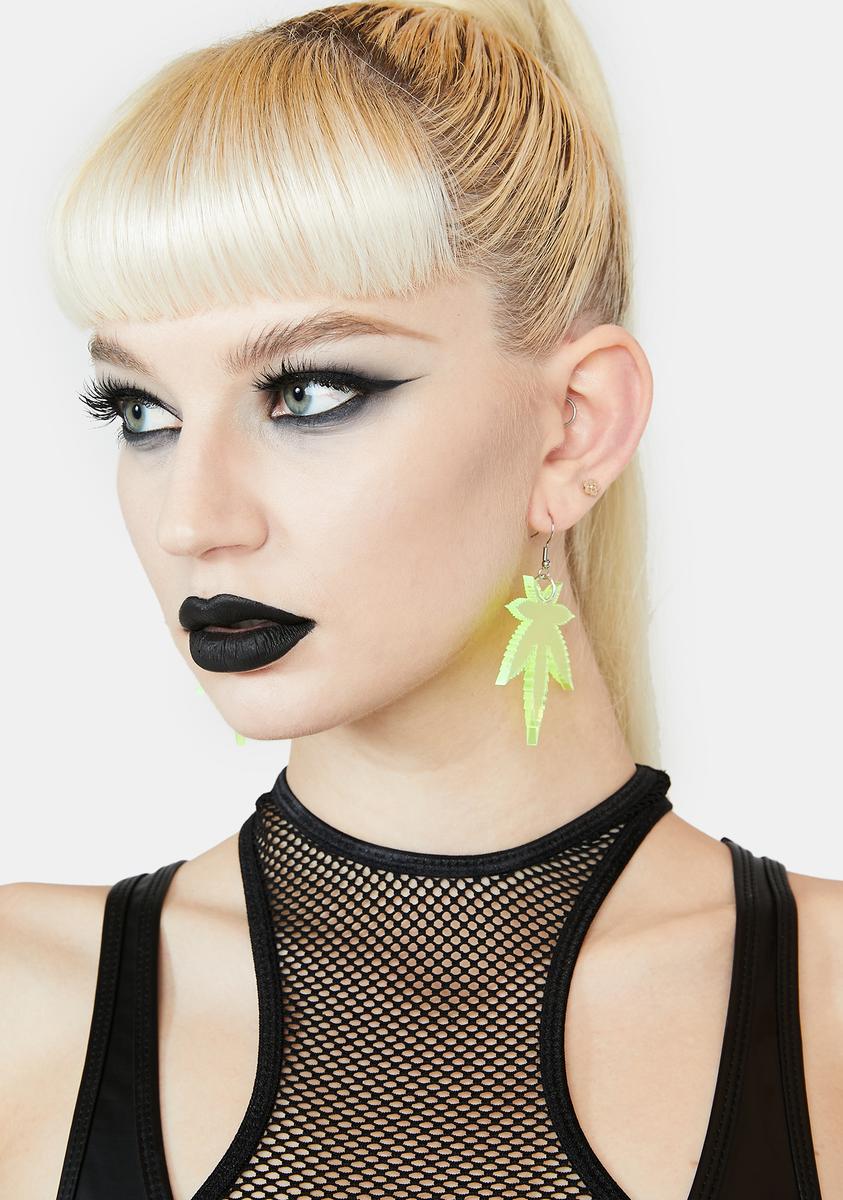 Weed Leaf Earrings
