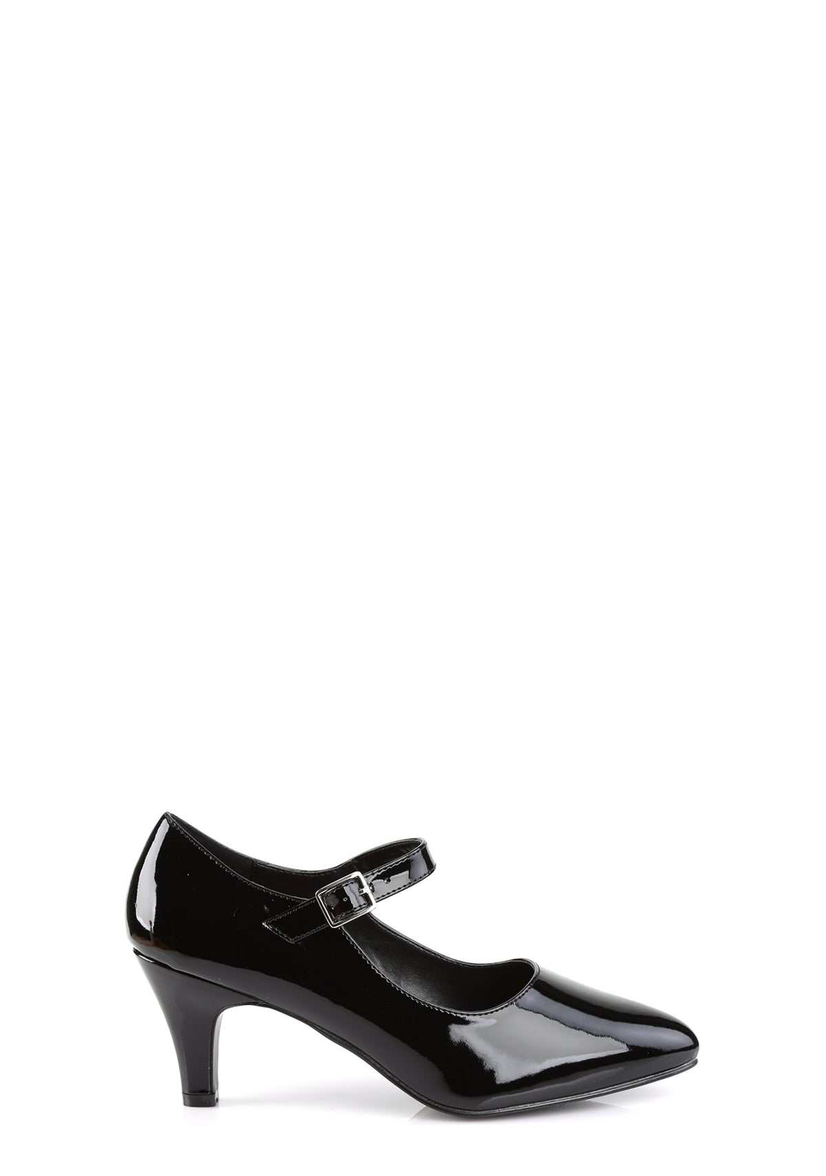 Divine-440 D'Orsay Mary Jane Pumps-Black