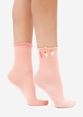 Sweet Summer Sip Crew Socks