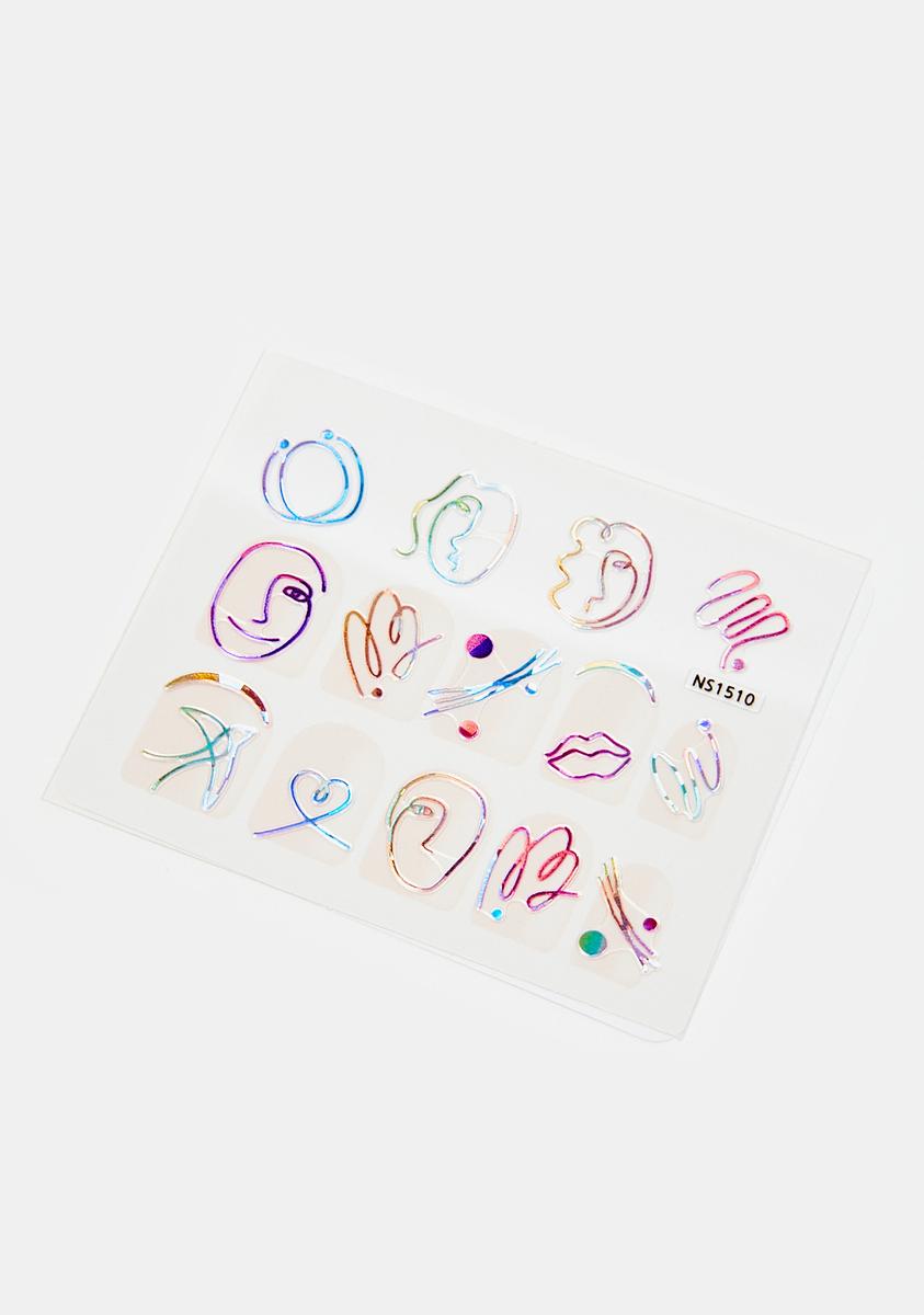 Rainbow Artistic Endeavors Nail Decals