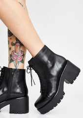 Dioon Lace Up Leather Boots
