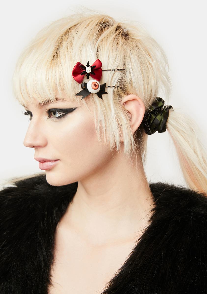 Haunt The Holidays Scrunchies And Hair Pins Set