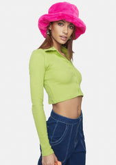 Ryals Button Up Crop Top