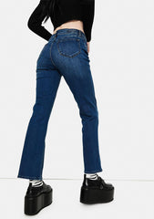 Marley Midrise Crop Boot Cut Jeans
